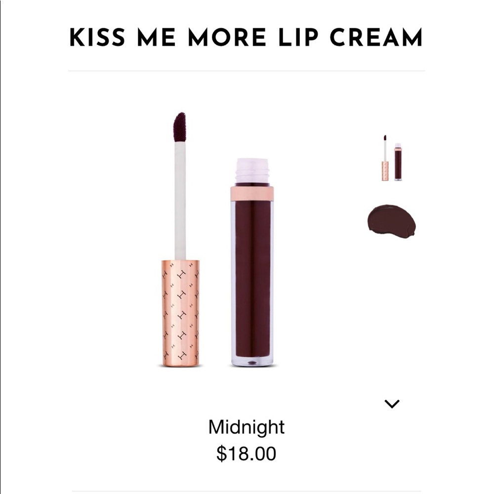 Hot Makeup Kiss Me More Lip Cream Midnight Vegan!